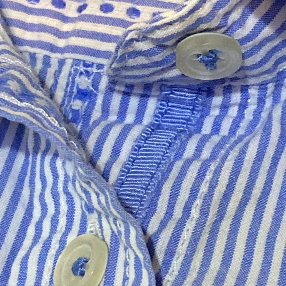 Talbots Stripe Pattern Button Down Size M - image 6